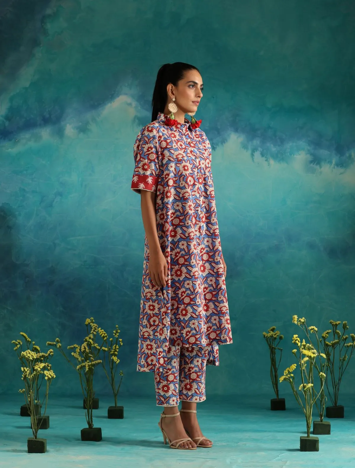 ON SALE- Floral fields kurta set