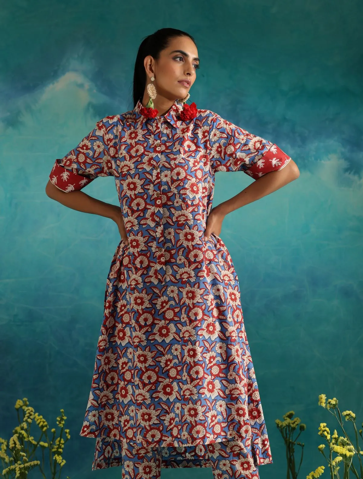 ON SALE- Floral fields kurta set