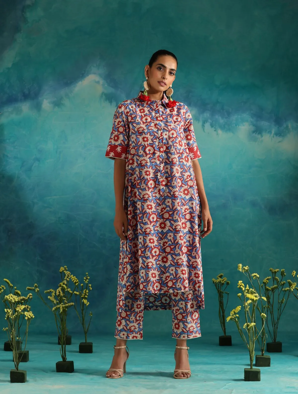 ON SALE- Floral fields kurta set