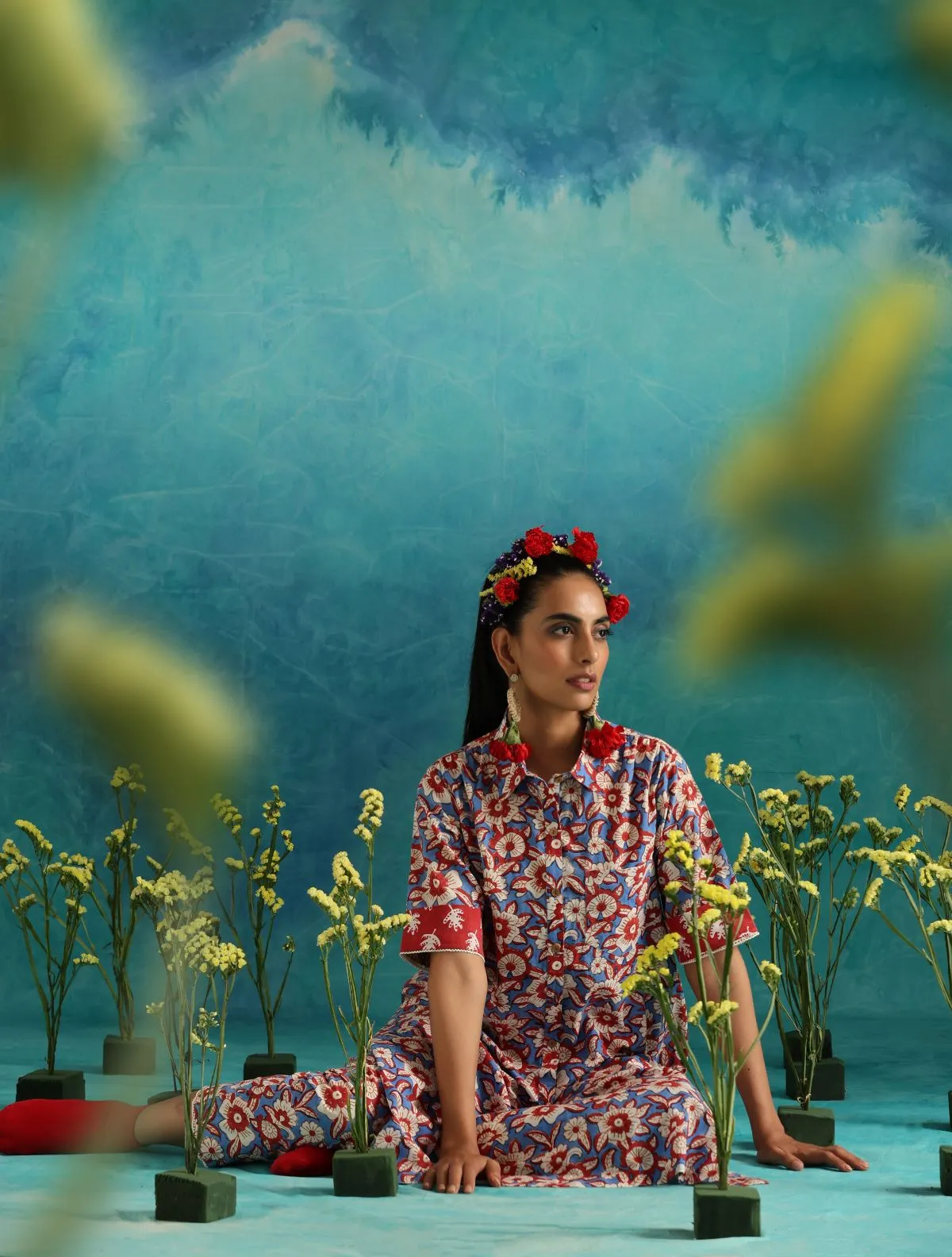 ON SALE- Floral fields kurta set