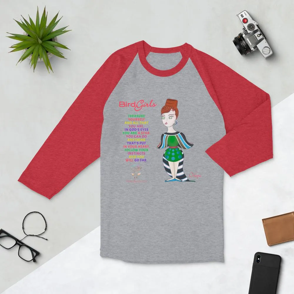 Oolpap3/4 sleeve raglan shirt