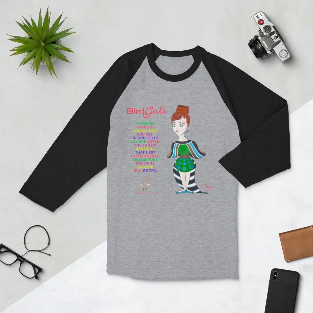 Oolpap3/4 sleeve raglan shirt