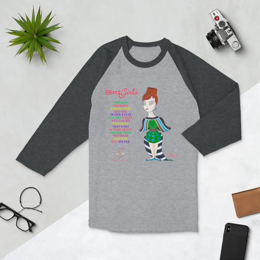 Oolpap3/4 sleeve raglan shirt