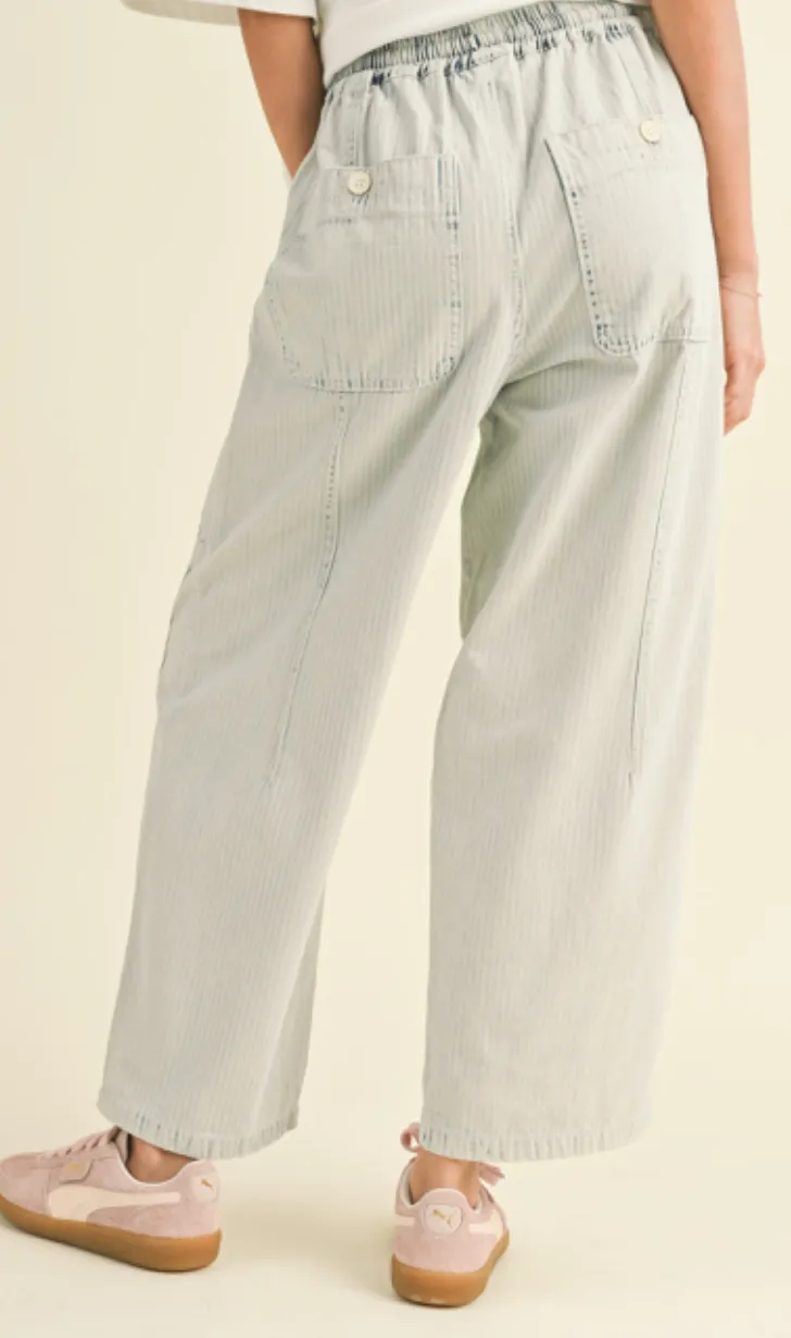 Ophelia Washed Barrel Shape Pants
