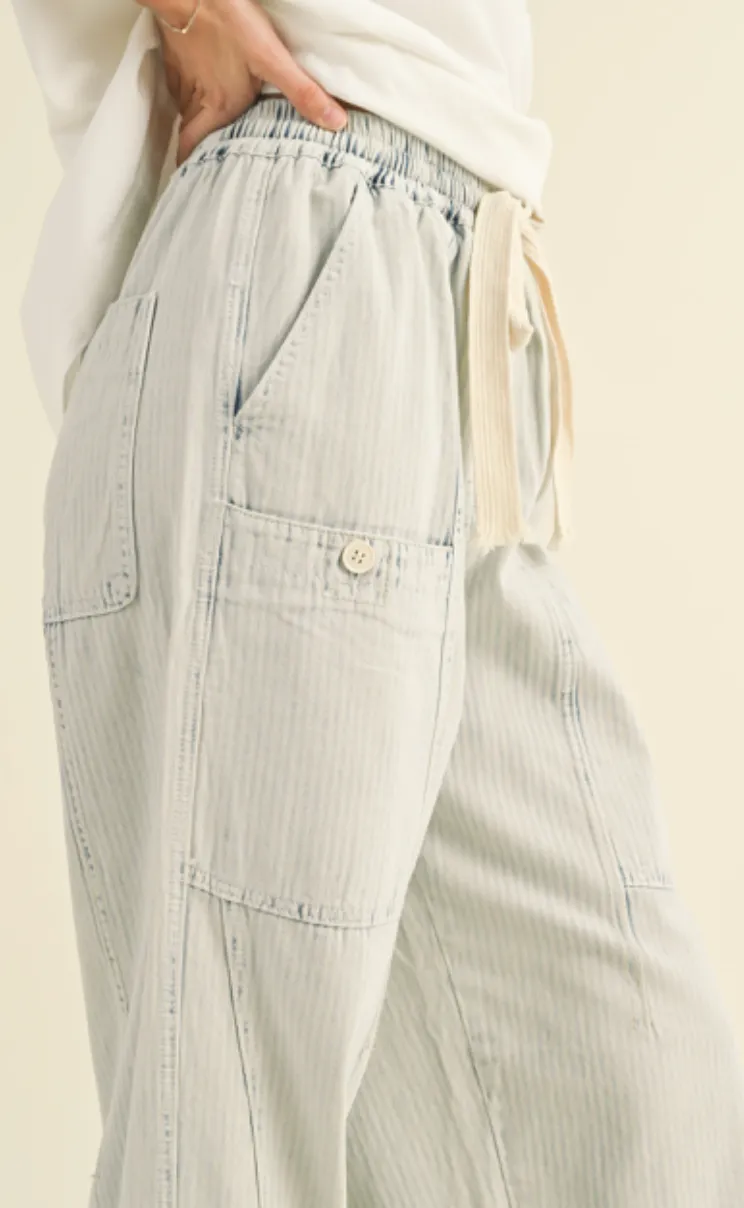 Ophelia Washed Barrel Shape Pants