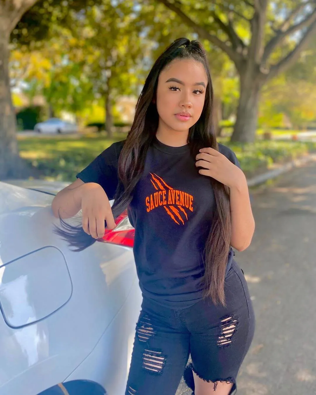 Orange SA Curve Tiger Claw | Black Tee
