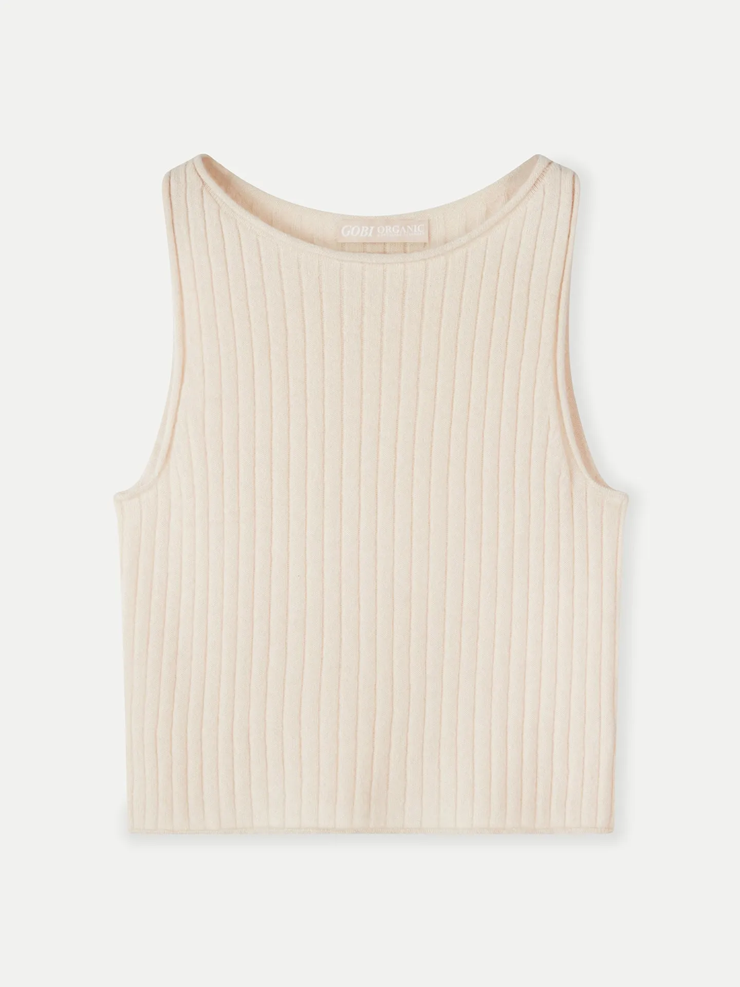 Organic Colour Cashmere Crop Top