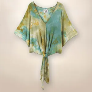 Paige Tie Front Top - Saguaro