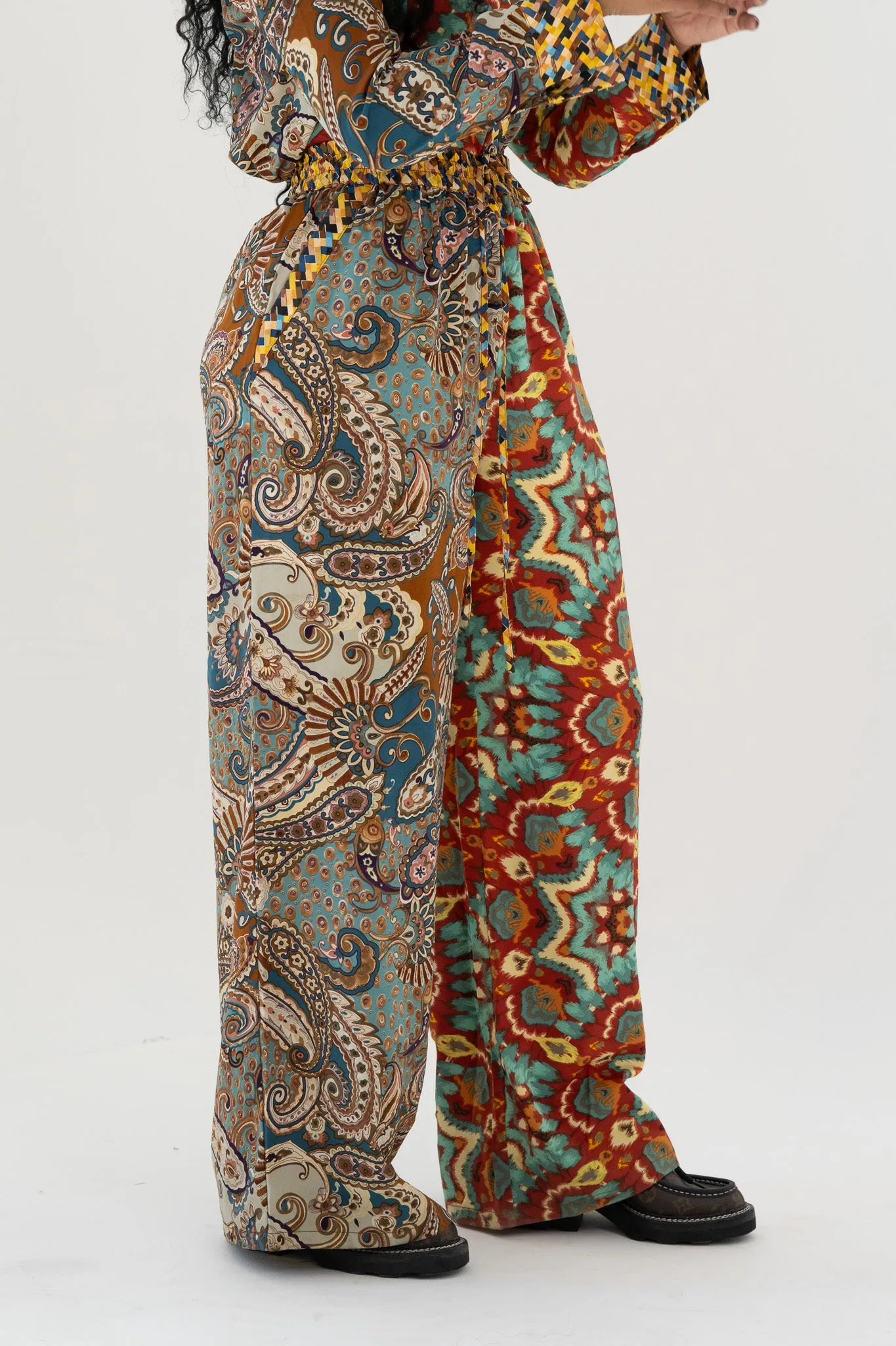 Paisley Wide Leg Pants