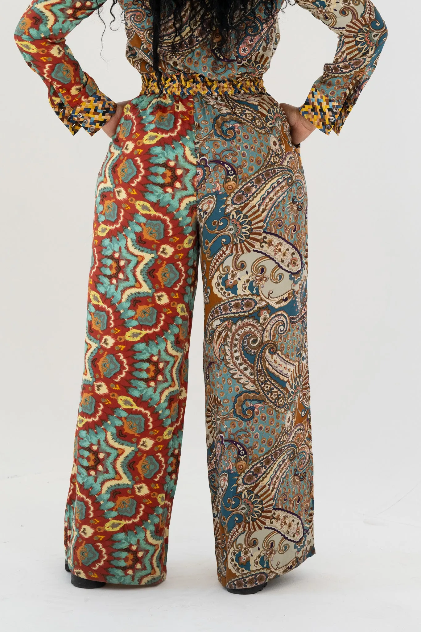 Paisley Wide Leg Pants