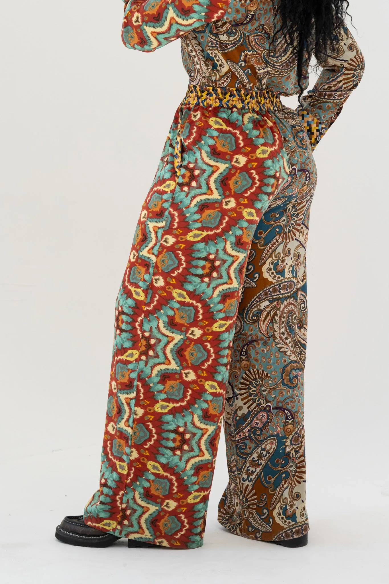 Paisley Wide Leg Pants