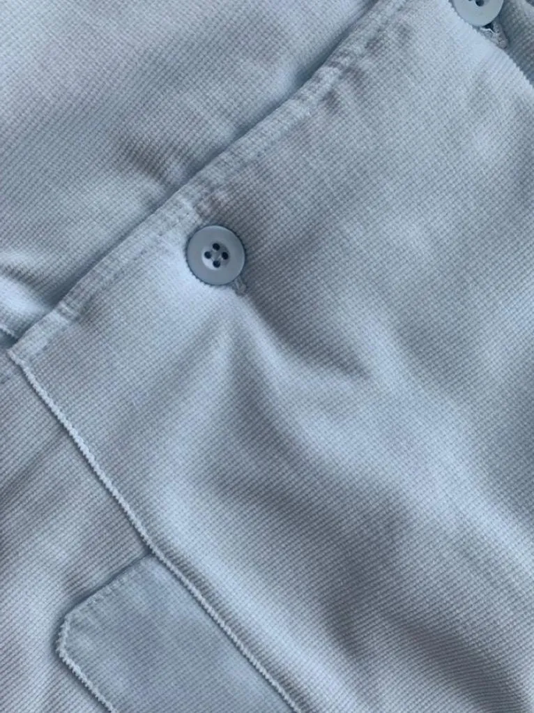 Pale Blue Cotton Corduroy Jacket