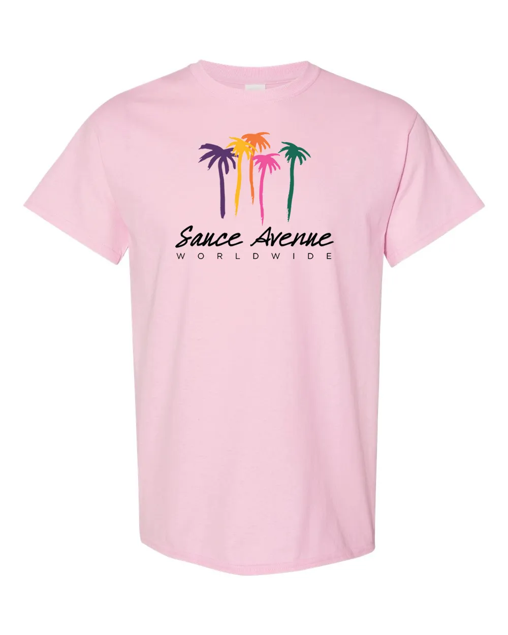 Palm Trees SA Worldwide | Light Pink Tee