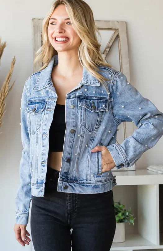 Pearl Denim Jacket