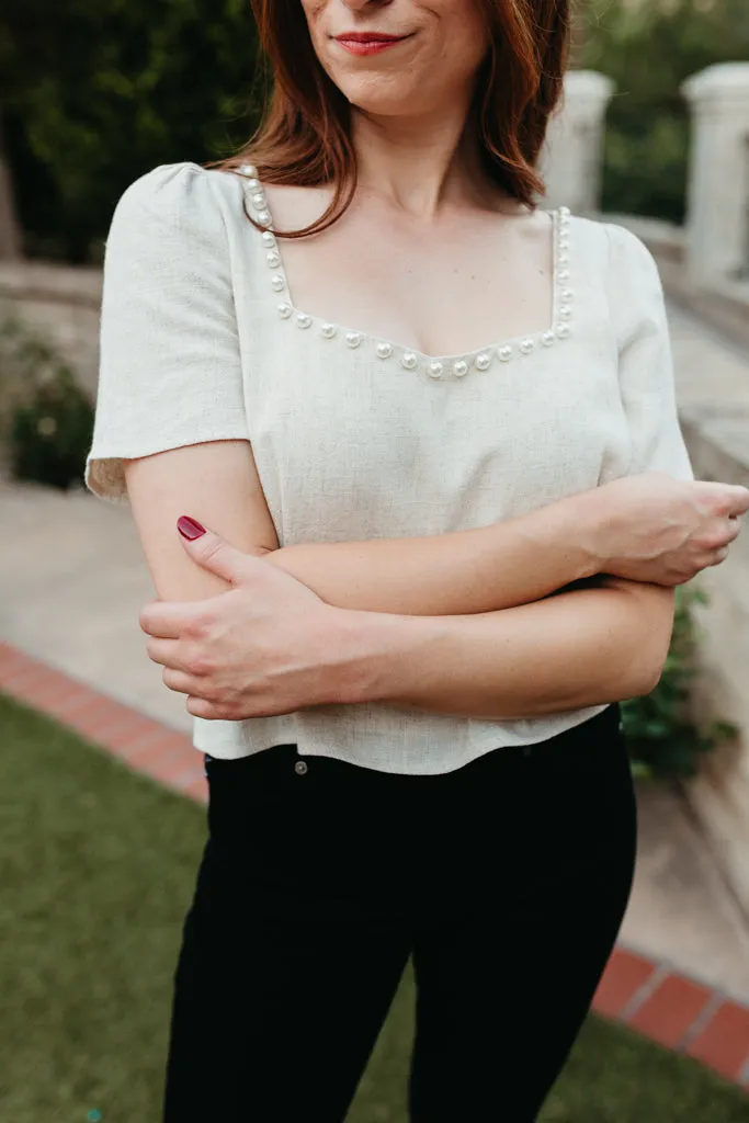 Pearl Textured Top