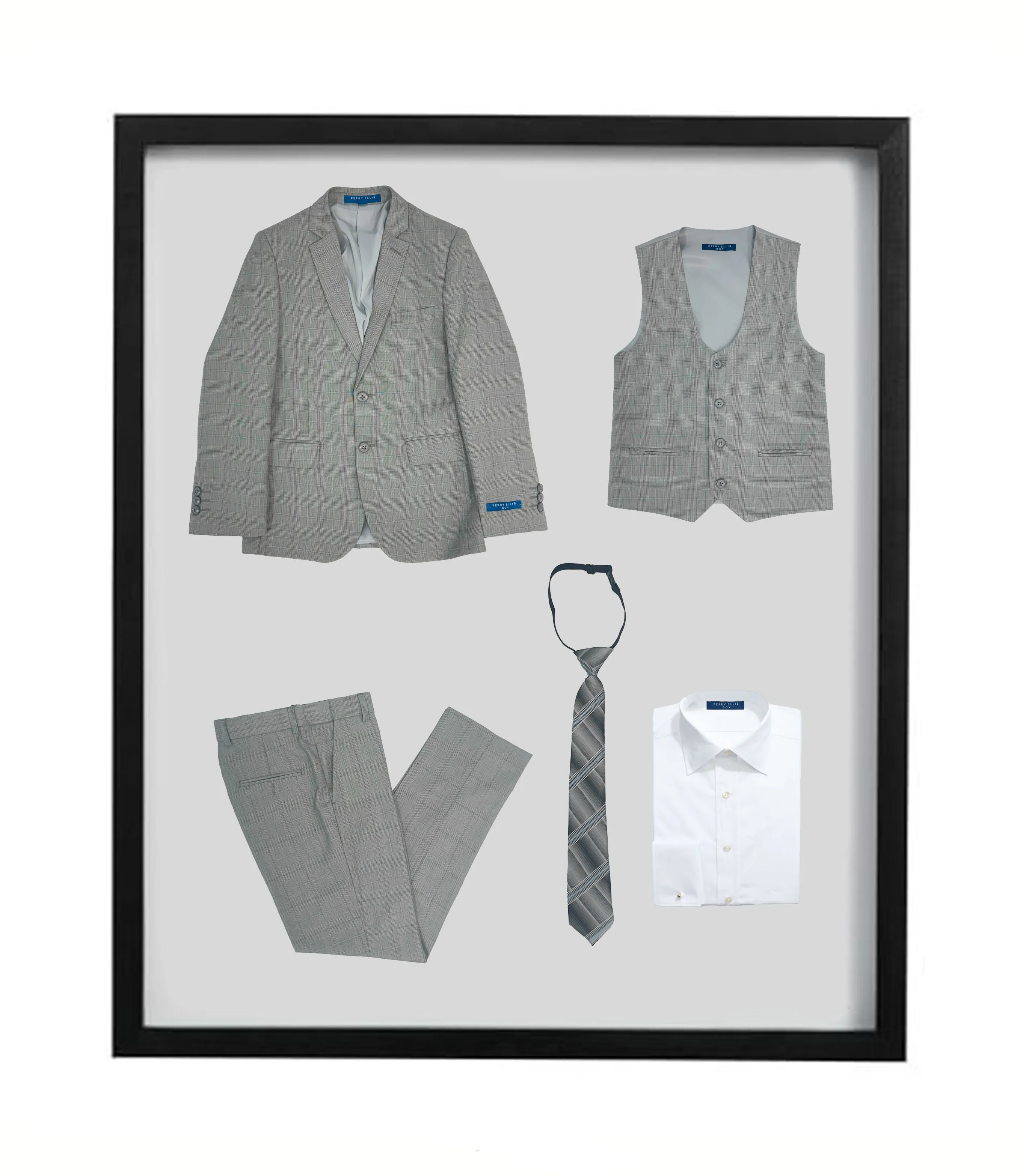 Perry Ellis Boy's 5pc Solid Suit