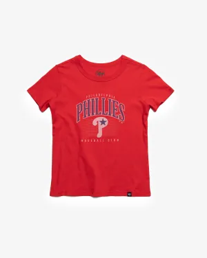 PHILADELPHIA PHILLIES COOPERSTOWN DOUBLE HEADER '47 FRANKLIN TEE KIDS