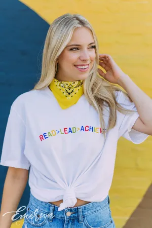Pi Phi Read Lead Achieve Tee