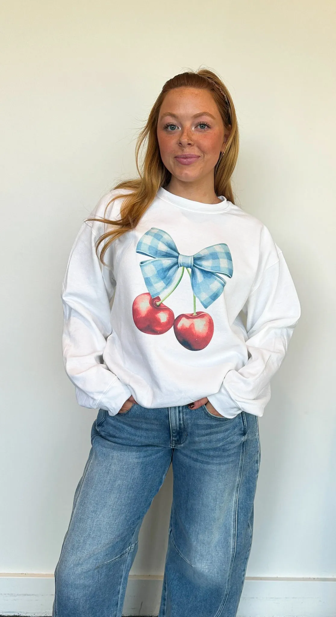 Picking Cherries Graphic Sweatshirt