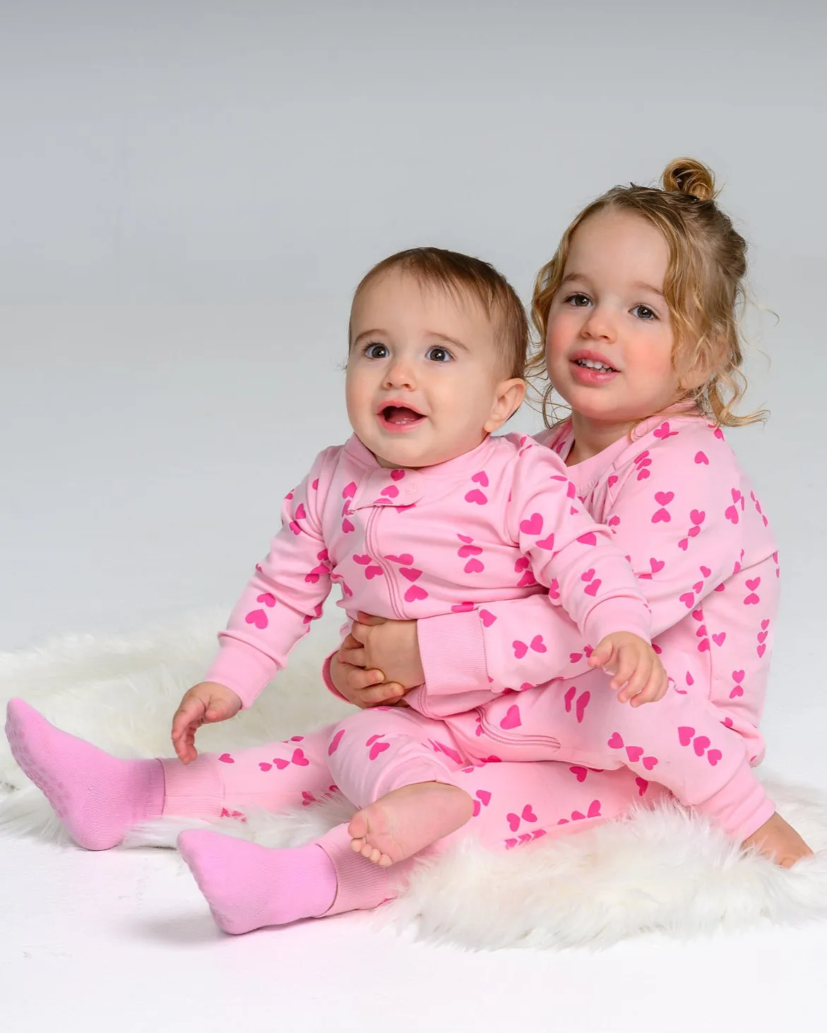 Pink-on-Pink Hearts Joggers