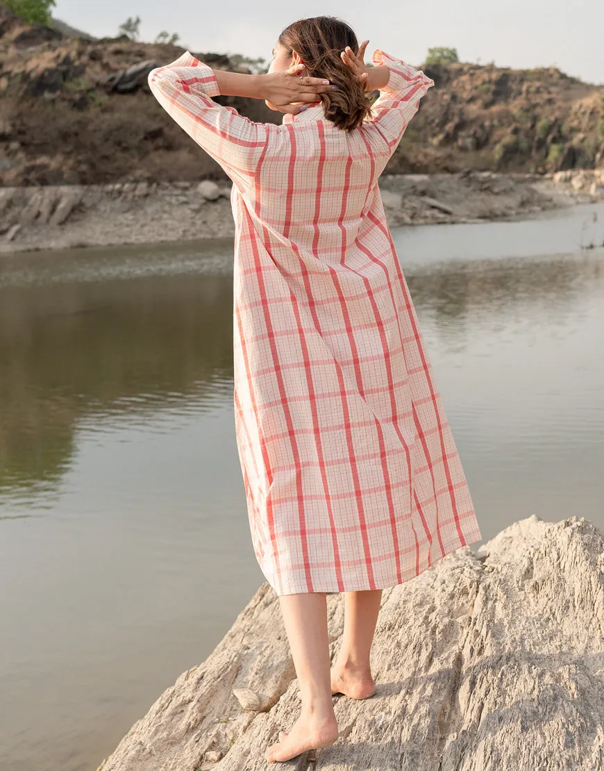 Pinky Red Jacket with Dress
