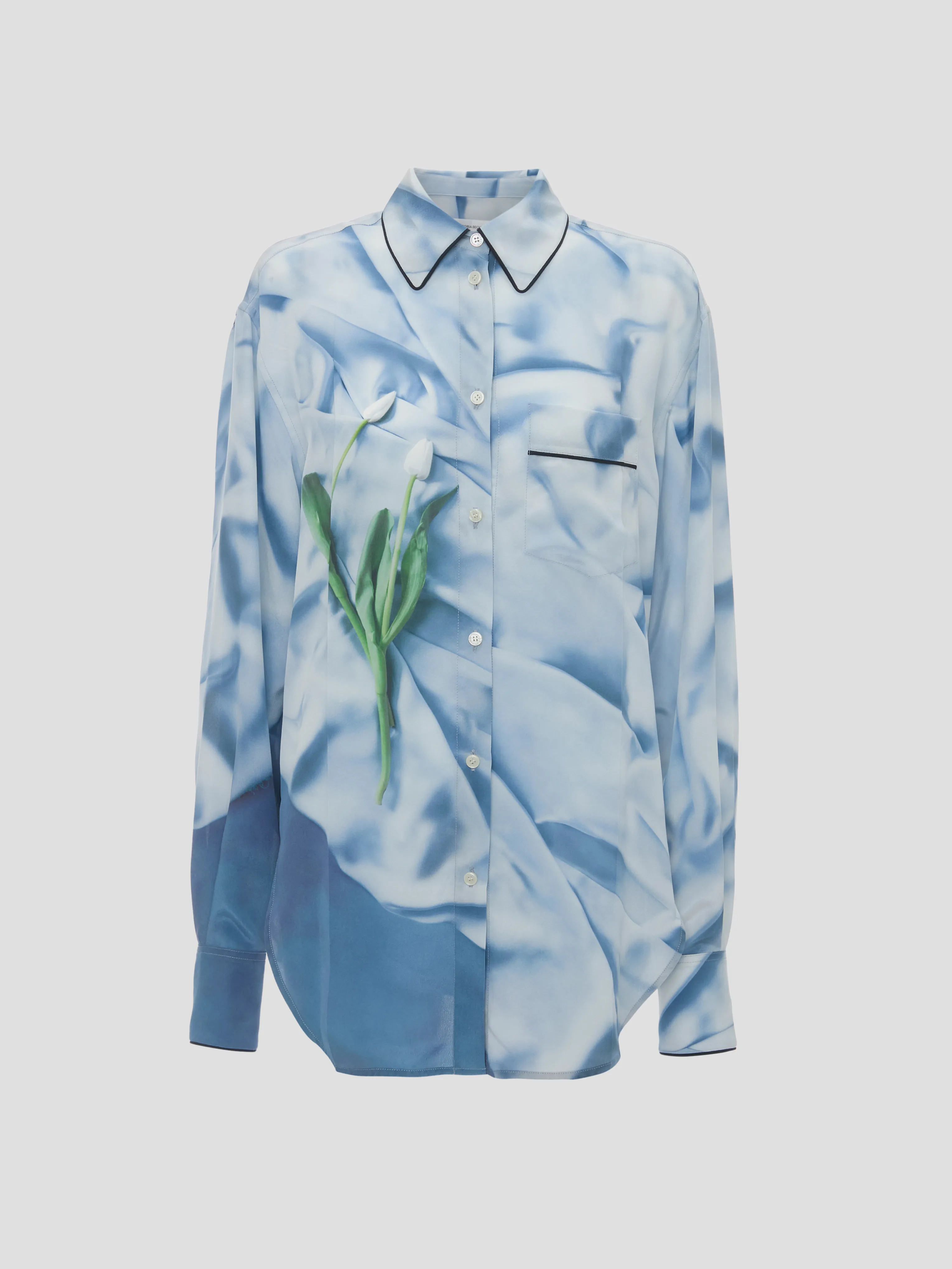 Piping Detail Pyjama Shirt