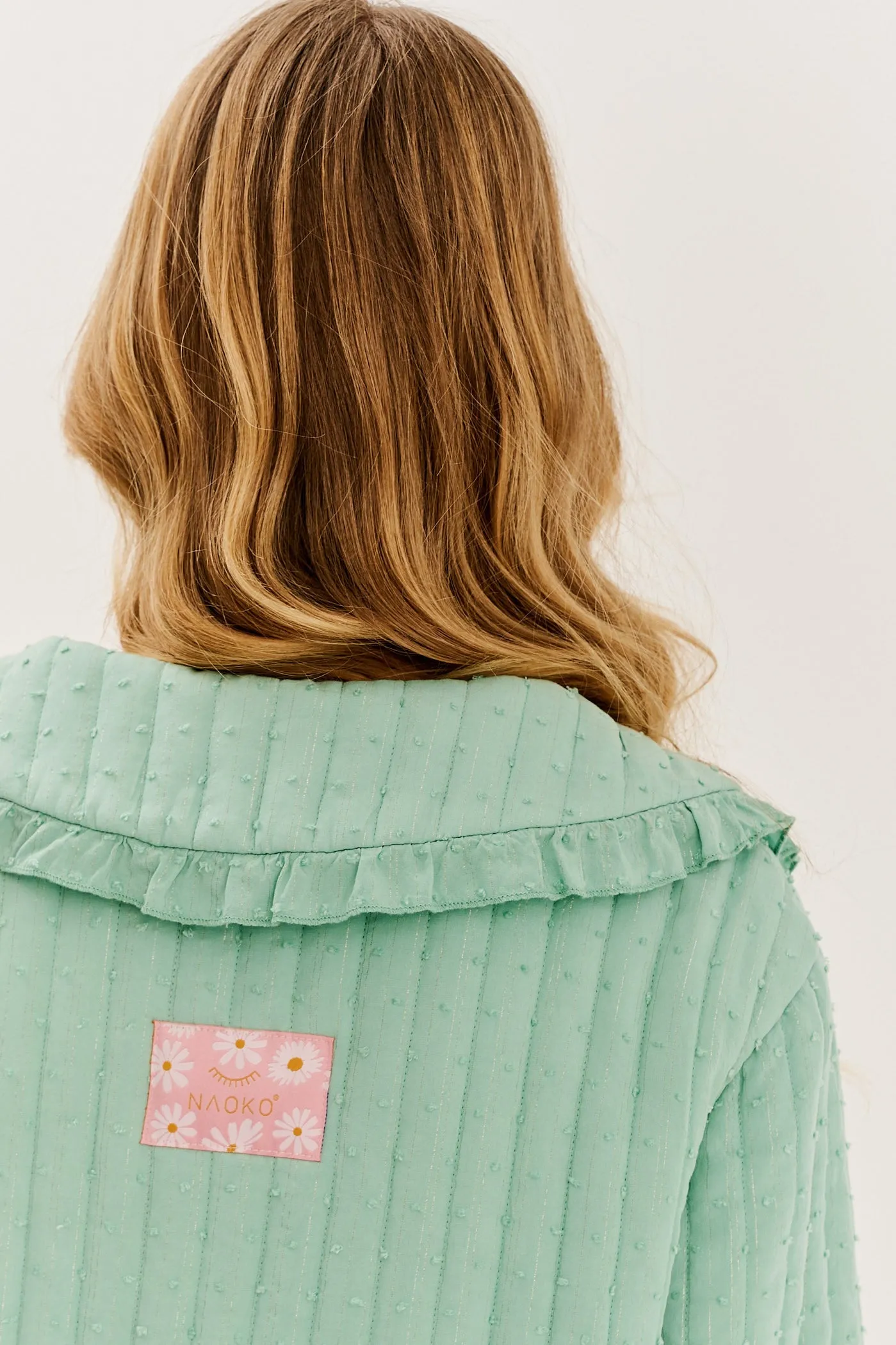 Pistachio Blush lightweight quilted jacket