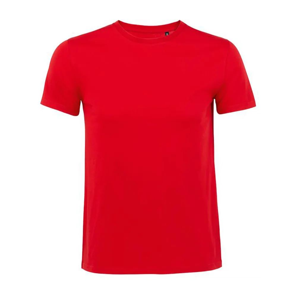 Plain 100% Organic Cotton Tee Red