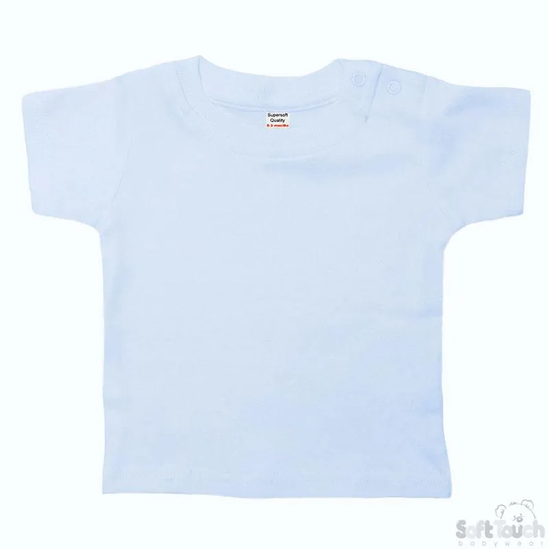 PLAIN BLUE TEE SHIRT (6-9 MONTHS) TS4653-B