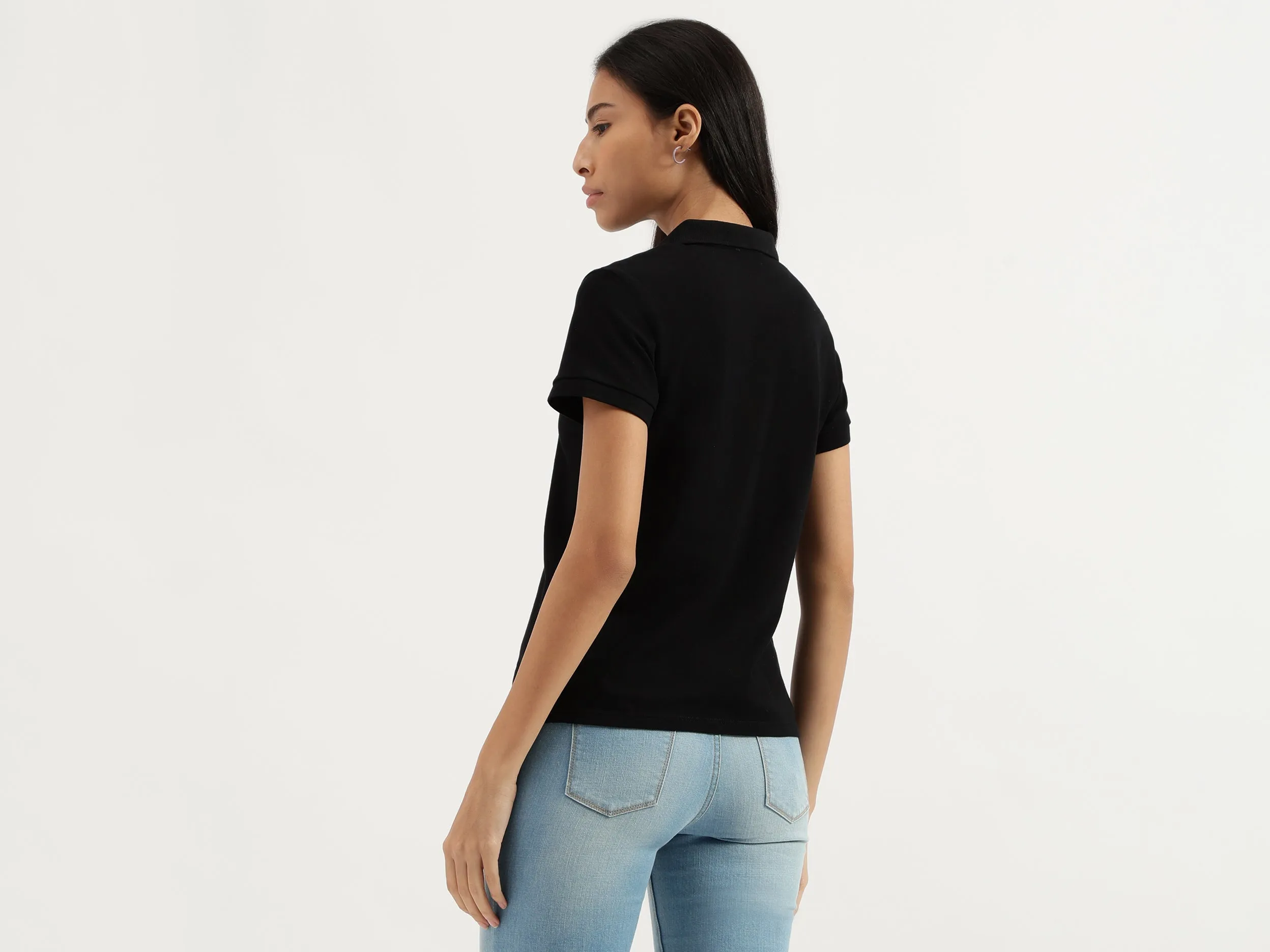 Polo Neck Solid Tshirt