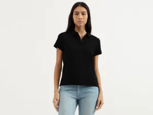 Polo Neck Solid Tshirt