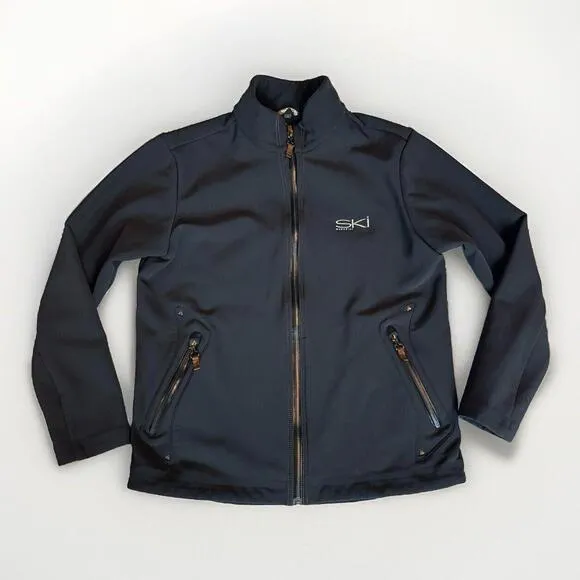 POWDERHORN SKI WOMENS JACKET SIZE L Black Soft Shell