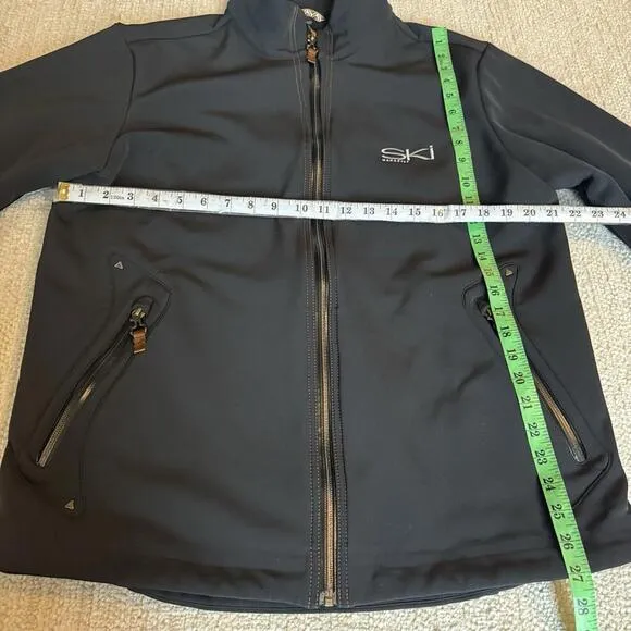 POWDERHORN SKI WOMENS JACKET SIZE L Black Soft Shell