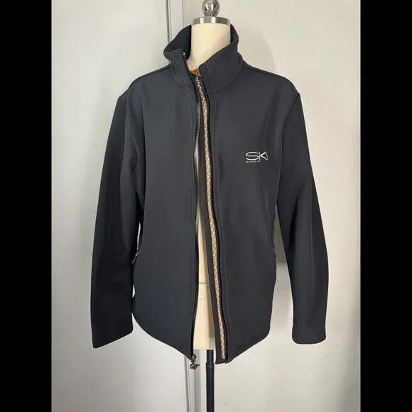 POWDERHORN SKI WOMENS JACKET SIZE L Black Soft Shell