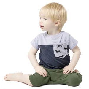 Printed Pocket Tee - Various Colors