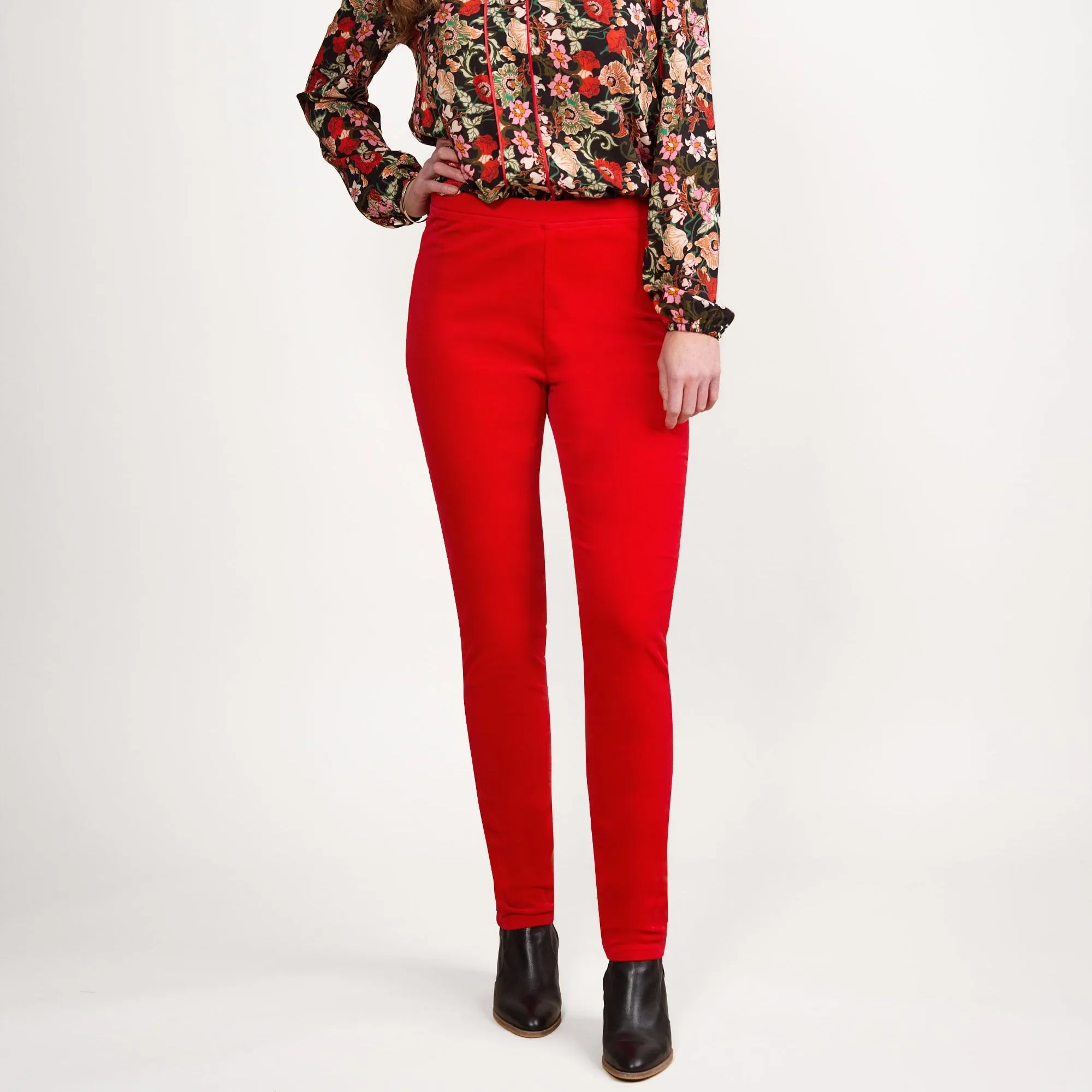 Pull On Cord Trousers - Fiesta