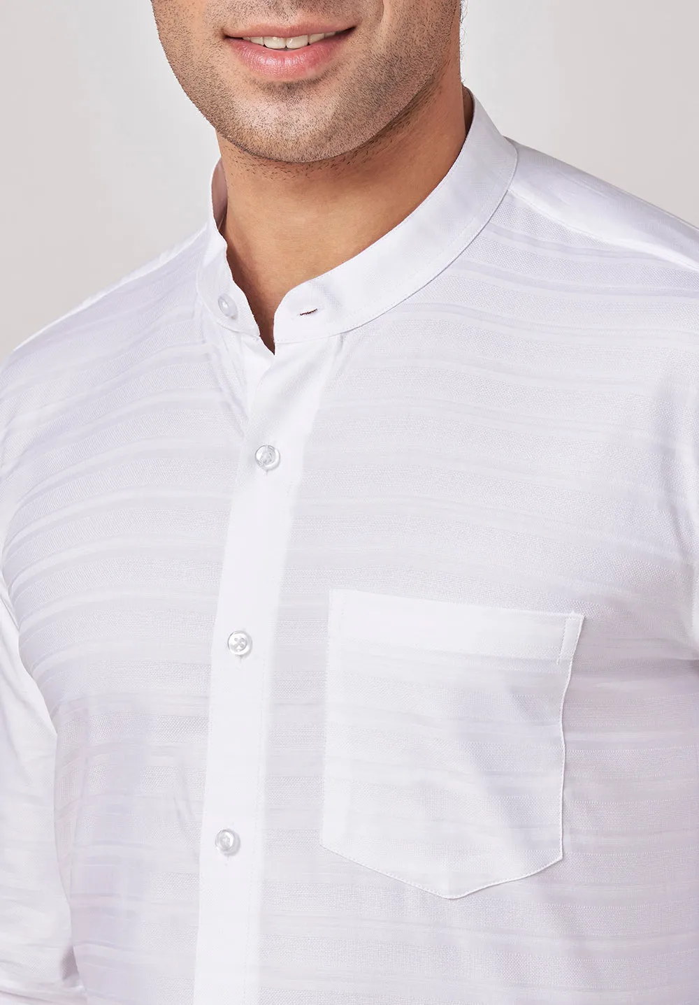 Pure Cotton Formal- Slim Fit Shirt - A45137