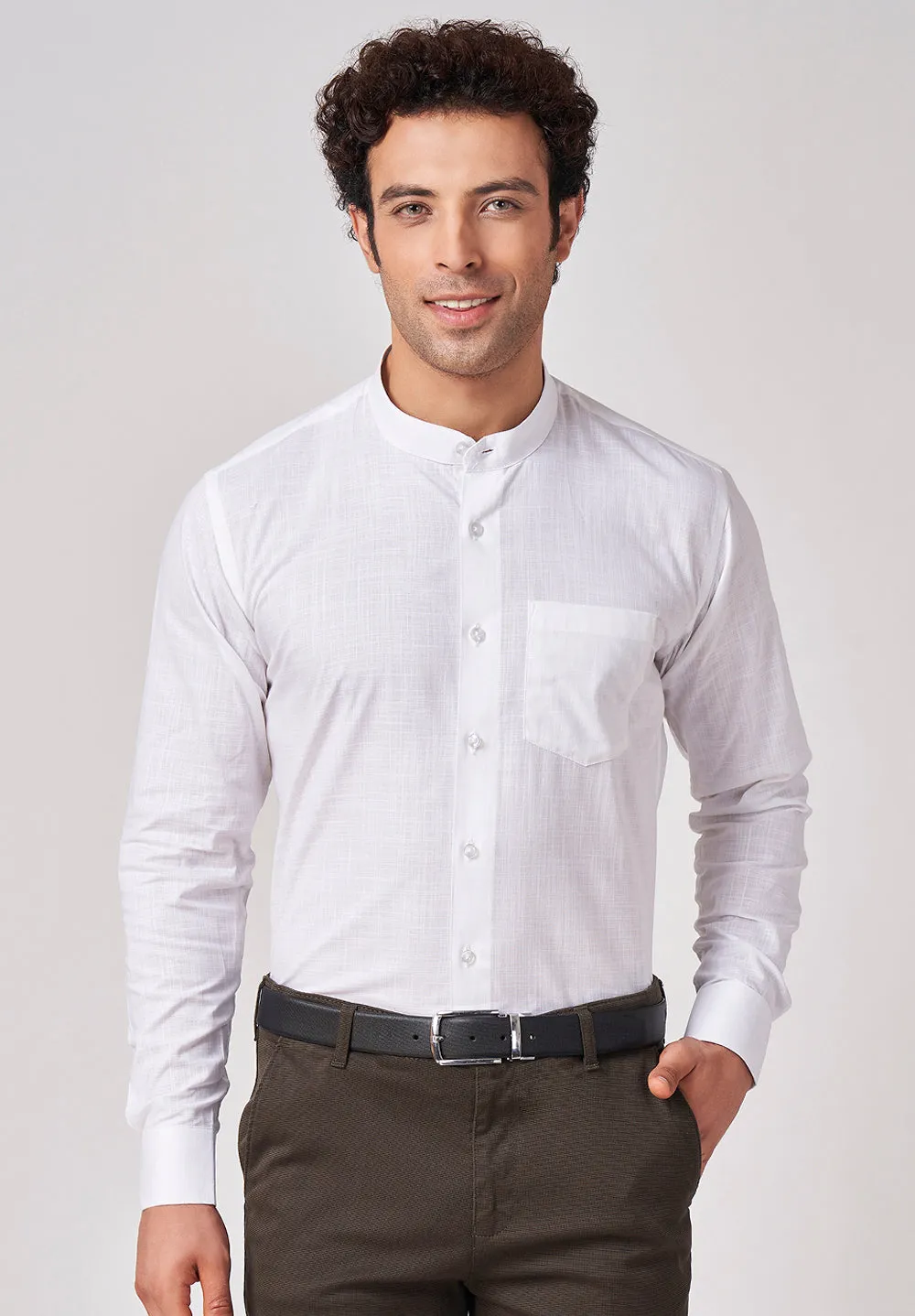 Pure Cotton Formal- Slim Fit Shirt - A45400