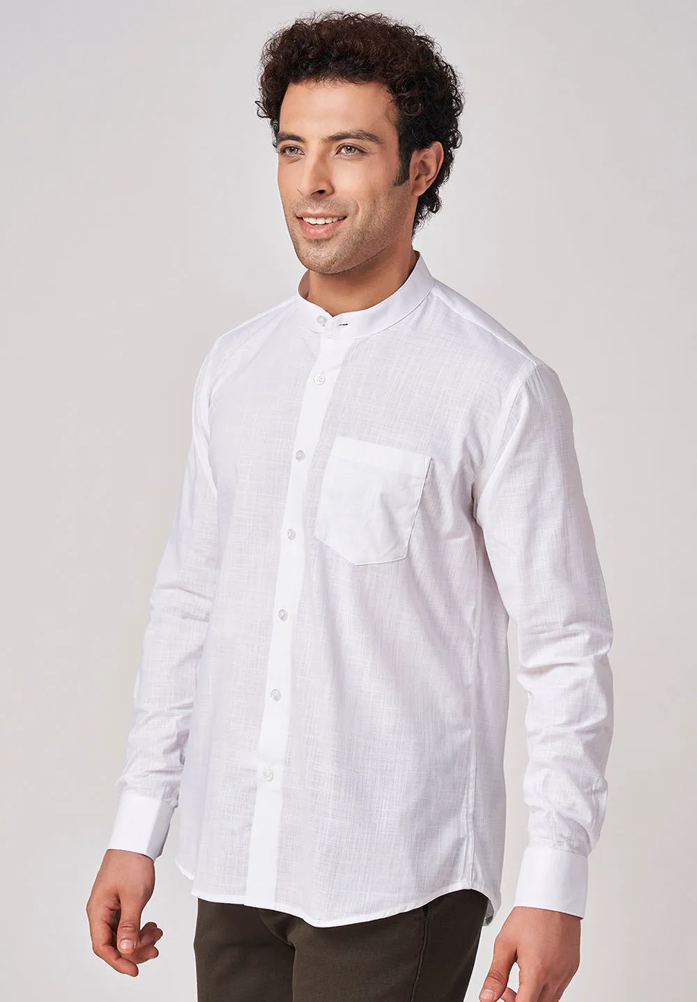 Pure Cotton Formal- Slim Fit Shirt - A45400
