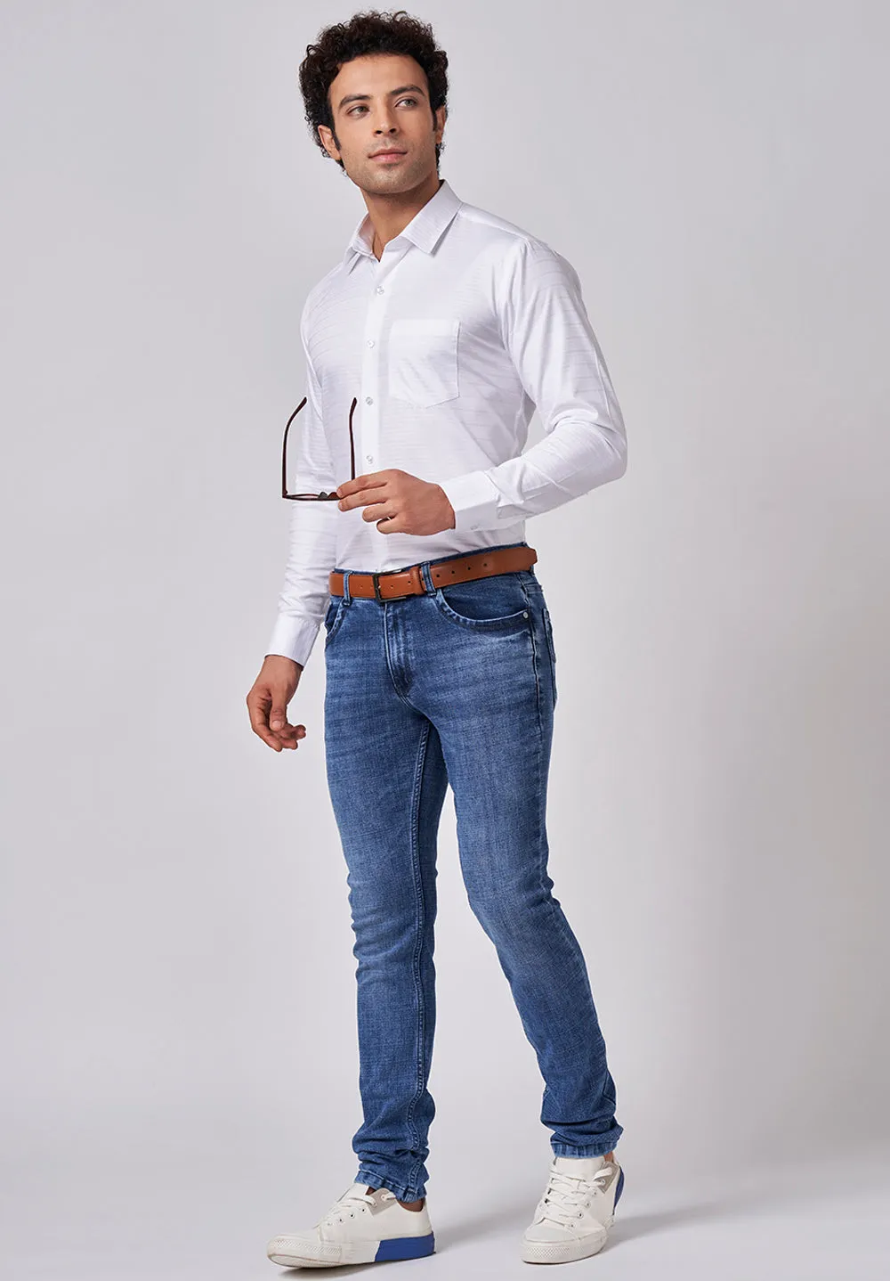 Pure Cotton Formal-slim Fit Shirt - S45138