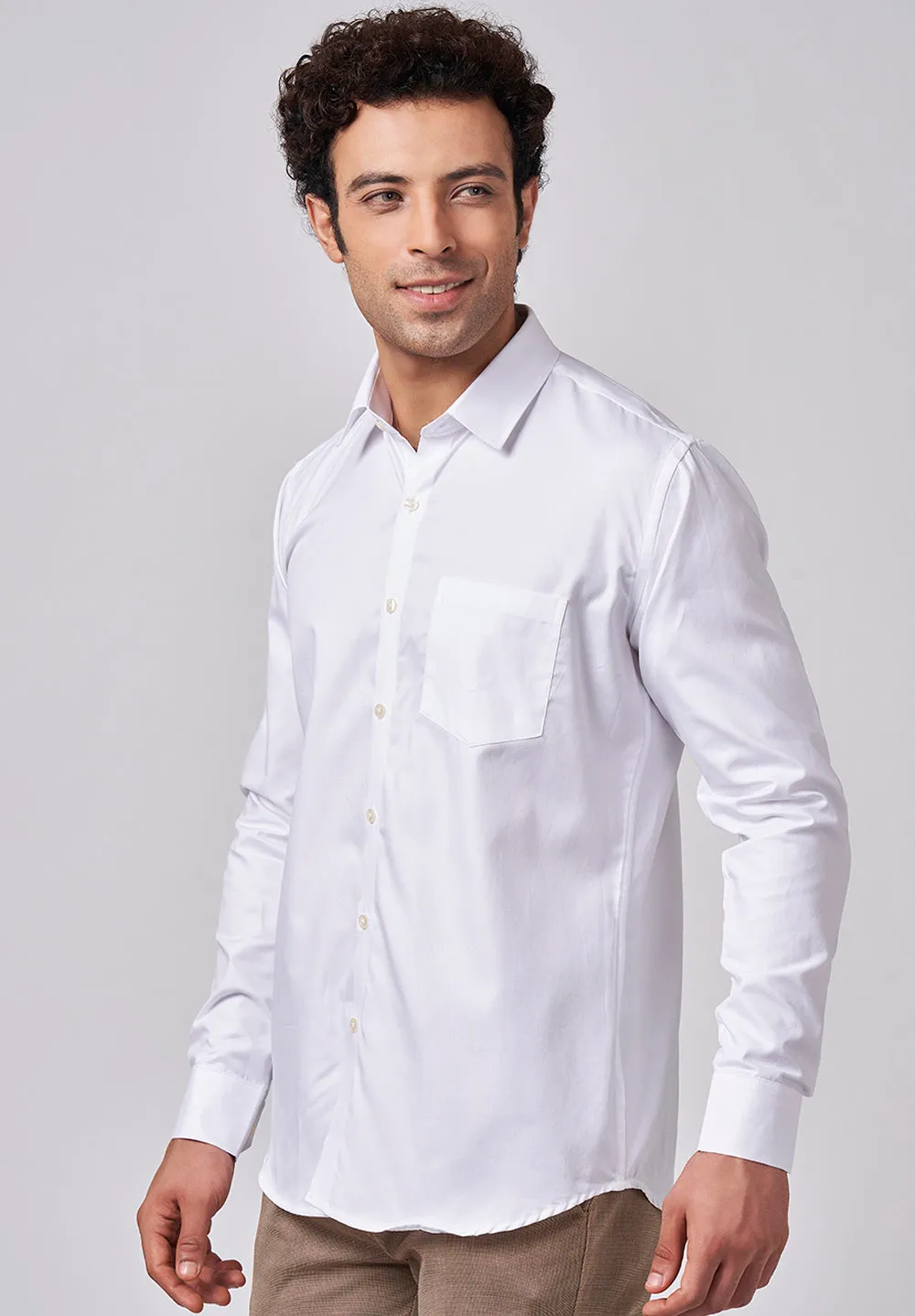 Pure Cotton Formal-slim Fit Shirt - S45152