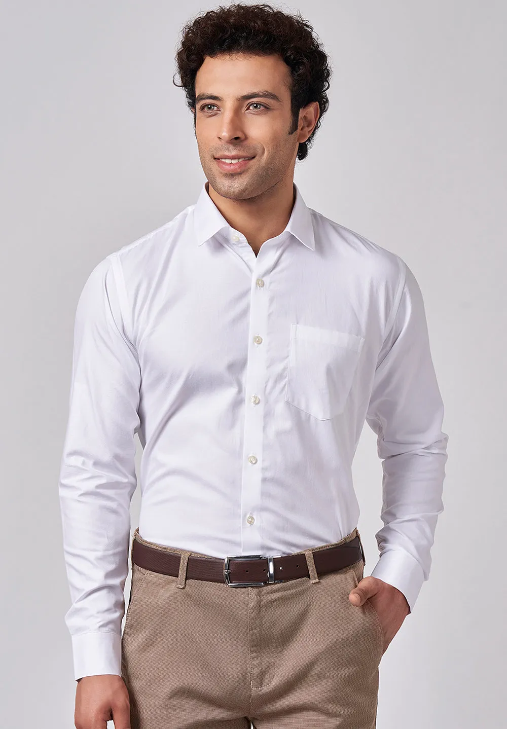 Pure Cotton Formal-slim Fit Shirt - S45152