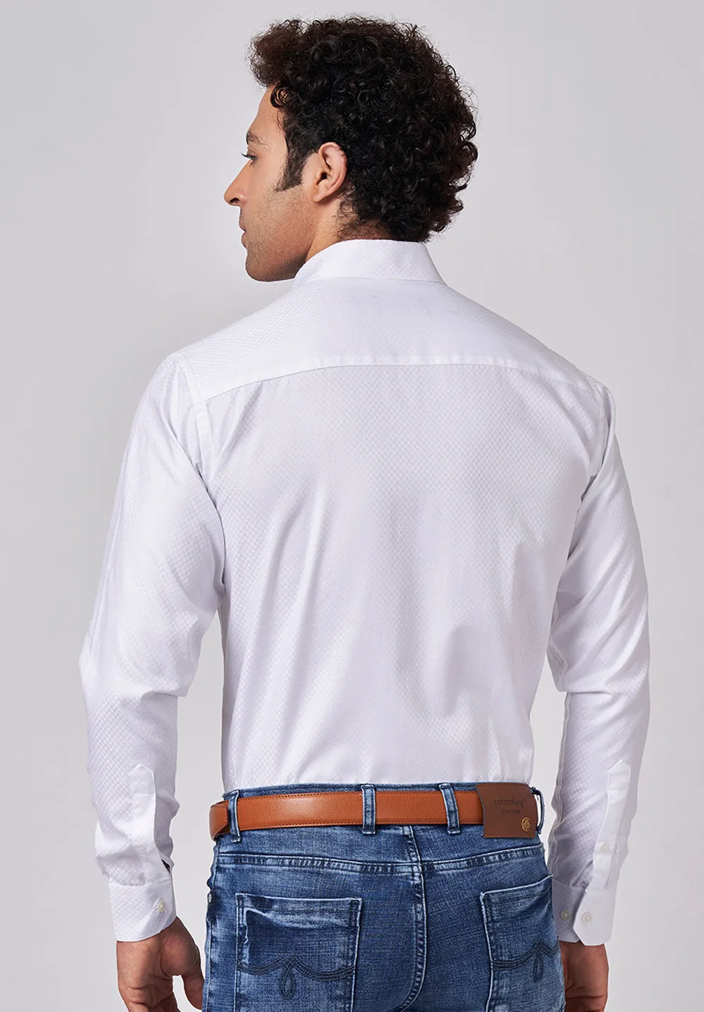 Pure Cotton Formal-slim Fit Shirt - S45154