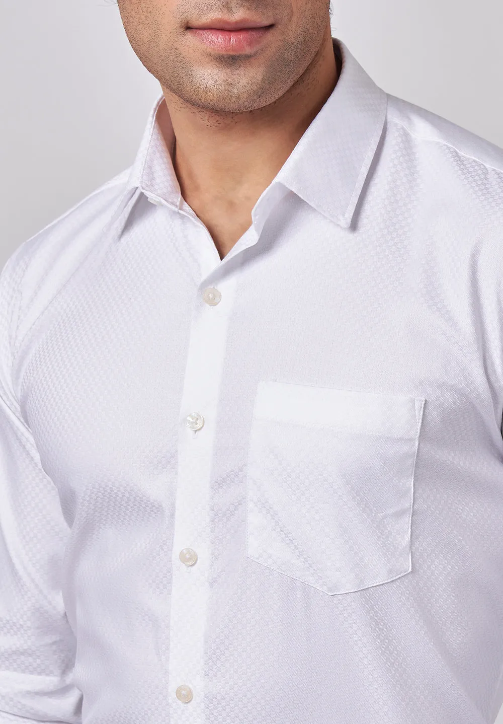 Pure Cotton Formal-slim Fit Shirt - S45154