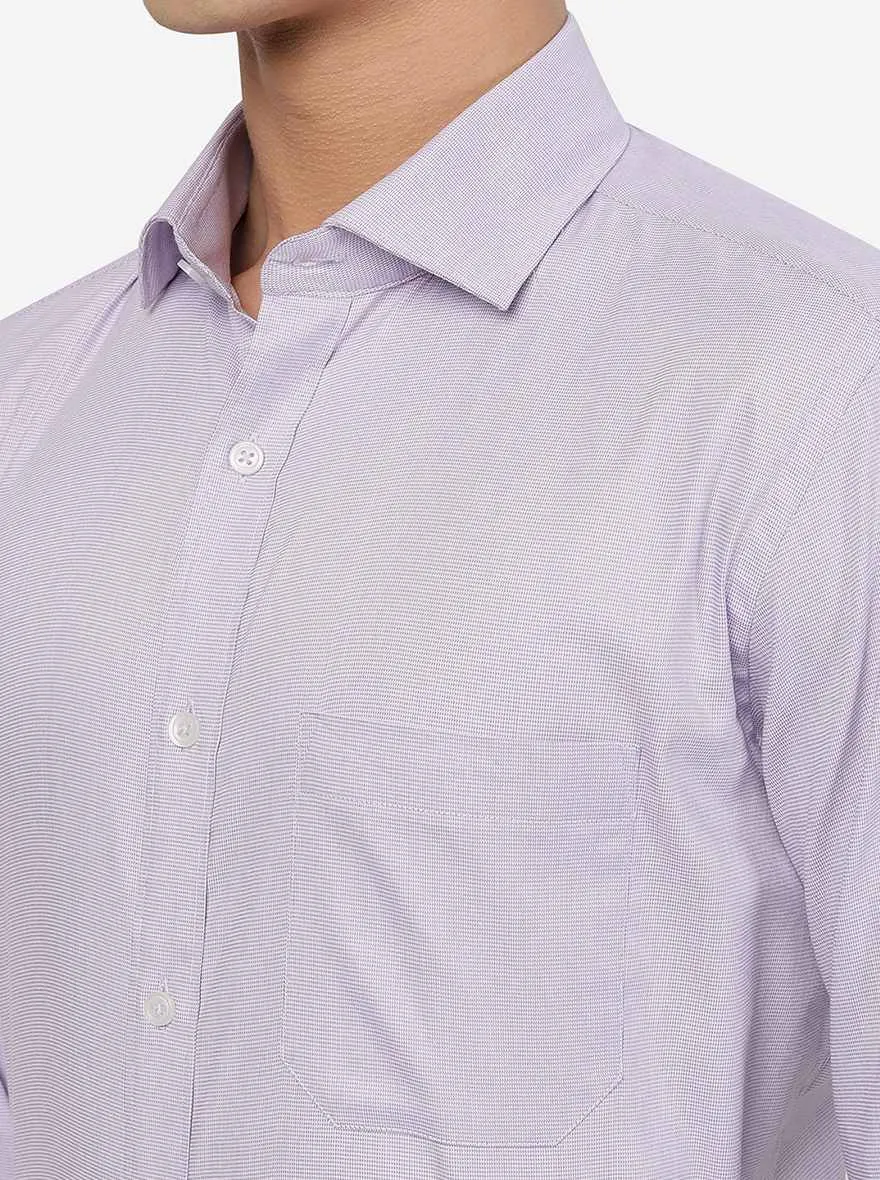 Purple Solid Slim Fit Formal Shirt | Greenfibre