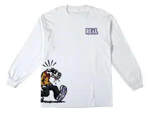 Real L/S T-Shirt Comix - White