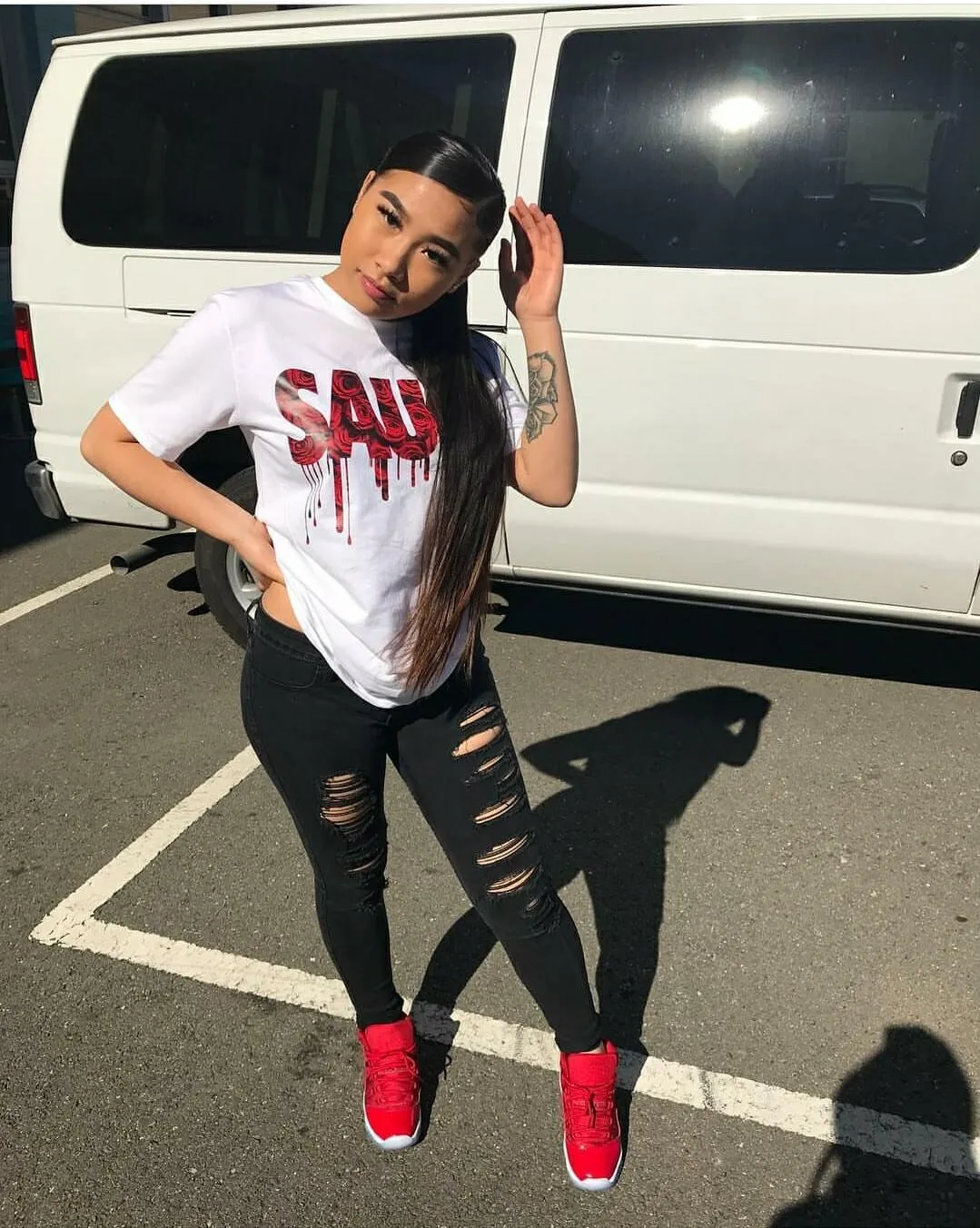 Red Rose Sauce | White Tee
