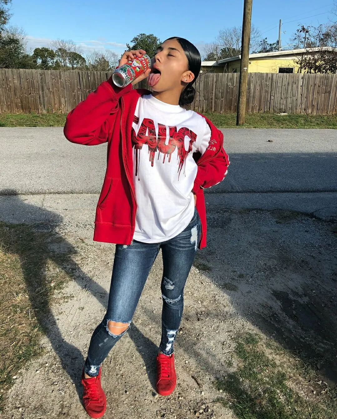 Red Rose Sauce | White Tee