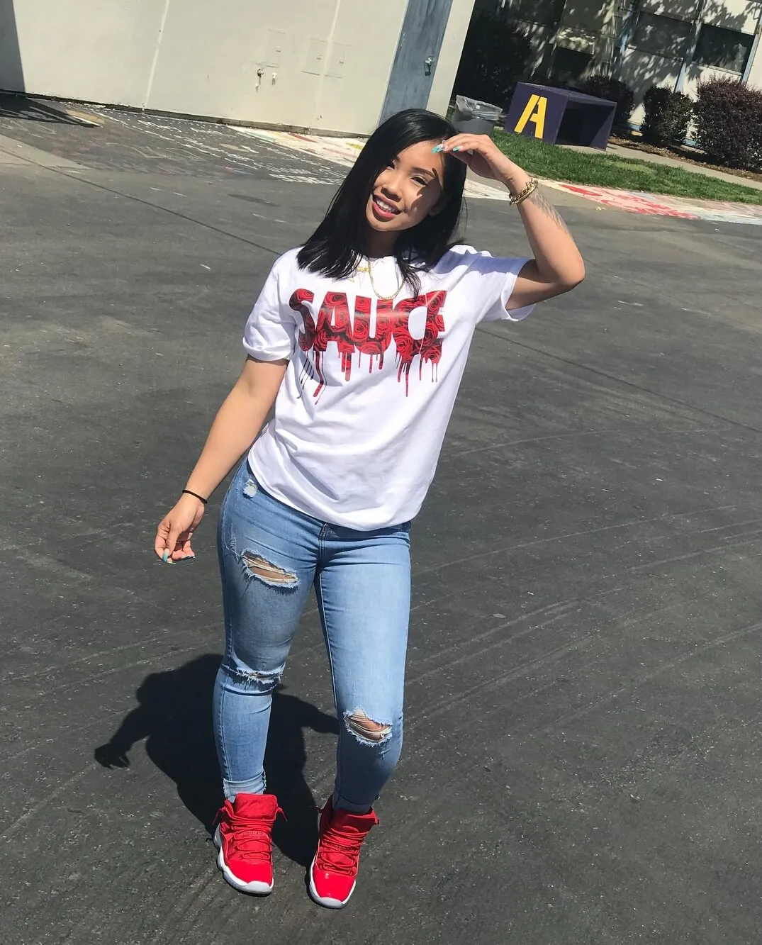 Red Rose Sauce | White Tee