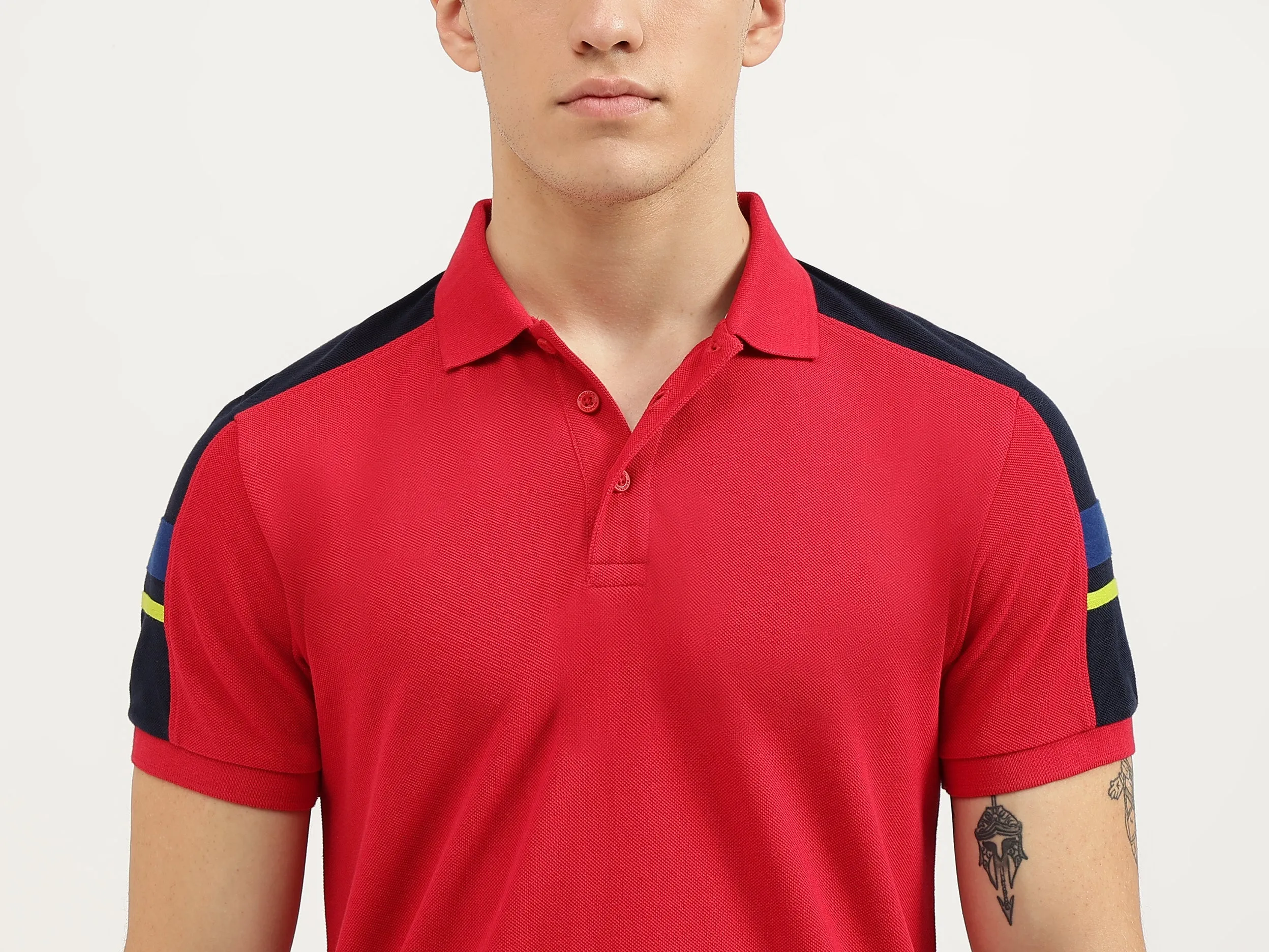 Regular Fit Collared Logo Detail Polo T-Shirt